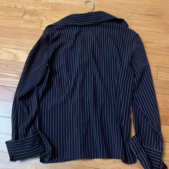 Striped Button-Up Blouse - Picture 7 of 7